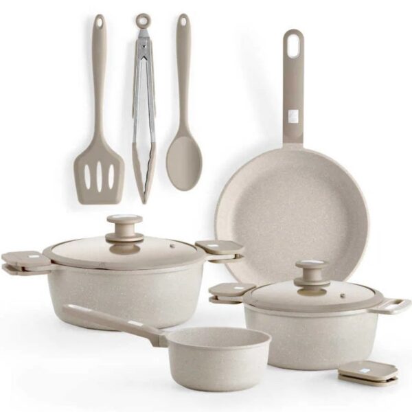 art_mon-bateria20m689902_1 Pack Batería de Cocina Monix Denmark/ Cazo Ø16cm/ Sarten Ø24cm/ Cacerolas Ø20 - 24cm/ Aluminio Fundido/ Apta para Inducción