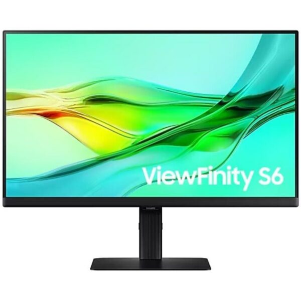Monitor Profesional Samsung ViewFinity S6 S24D604UAU 24"/ QHD/ Regulable en Altura/ Negro