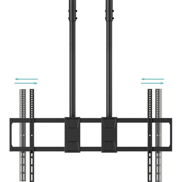 Soporte de Techo Extensible/ Inclinable TooQ LPCE11120TSLI-B para TV de 60-120"/ hasta 120kg