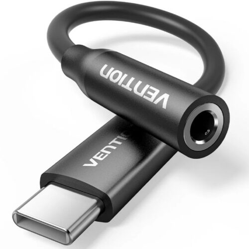 art_ven-adp20biiba_1 Adaptador Audio Vention BIIBA/ Jack 3.5 Hembra - USB Tipo-C Macho/ 10cm/ Negro