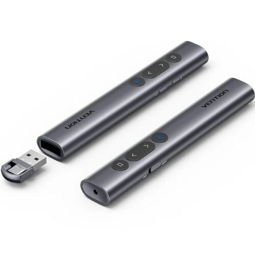 art_ven-presenter20kqih0_1 Presentador Inalámbrico Vention KQIH0/ 2.4GHz/ Gris