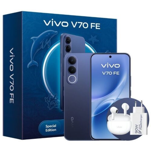 Smartphone Vivo V70 FE 8GB/ 512GB/ 6.83"/ 5G/ Azul/ Incluye Cargador + Auriculares