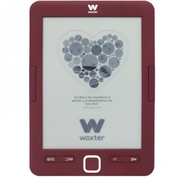 Libro Electrónico Ebook Woxter Scriba 195/ 6"/ Tinta Electrónica/ Rojo