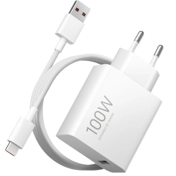 Cargador de Pared Xiaomi 100W Charging Combo (Type-A)/ 1xUSB + Cable USB Tipo-C/ 100W