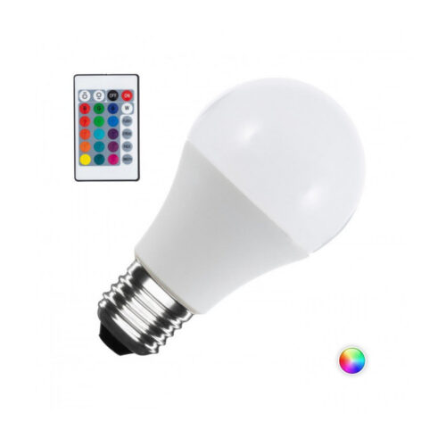 Bombilla LED E27 10W 4200ºK RGB + W Mando 40.000H [CA-E27-10-RGB-W