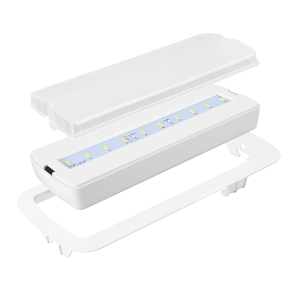 Kit Emergencia Led Empotrable 200LM Autotest Caja estanca IP65 / Permanente / No Permanente 5000K