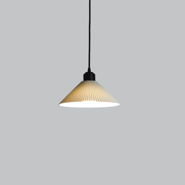 Lámpara Colgante "Colt" Color Blanco/Florón Negro/Cable Negro