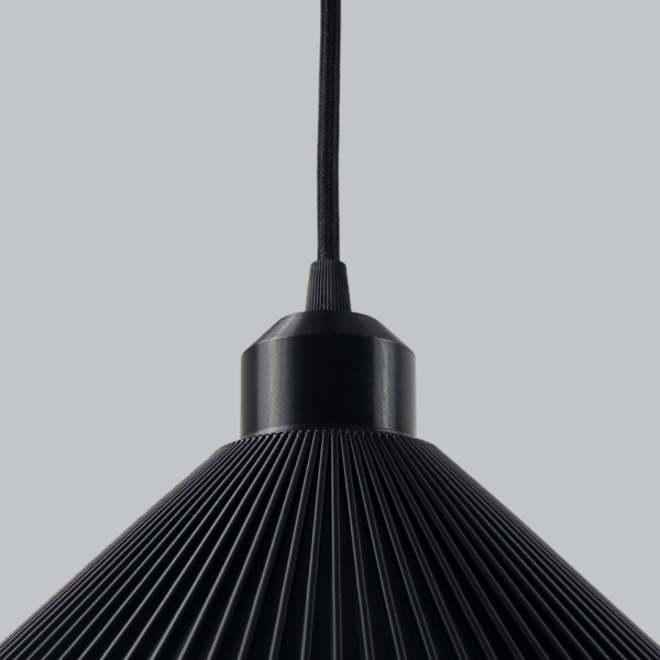 Lámpara Colgante "Colt" Color Negro/Florón Negro/Cable Negro