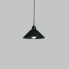 Lámpara Colgante "Colt" Color Negro/Florón Negro/Cable Negro
