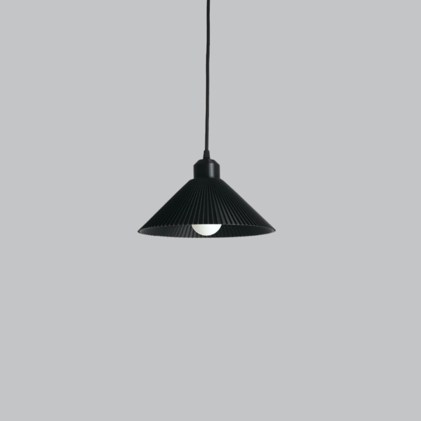 Lámpara Colgante "Colt" Color Negro/Florón Negro/Cable Negro