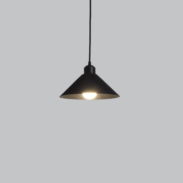 Lámpara Colgante "Colt" Color Negro/Florón Negro/Cable Negro