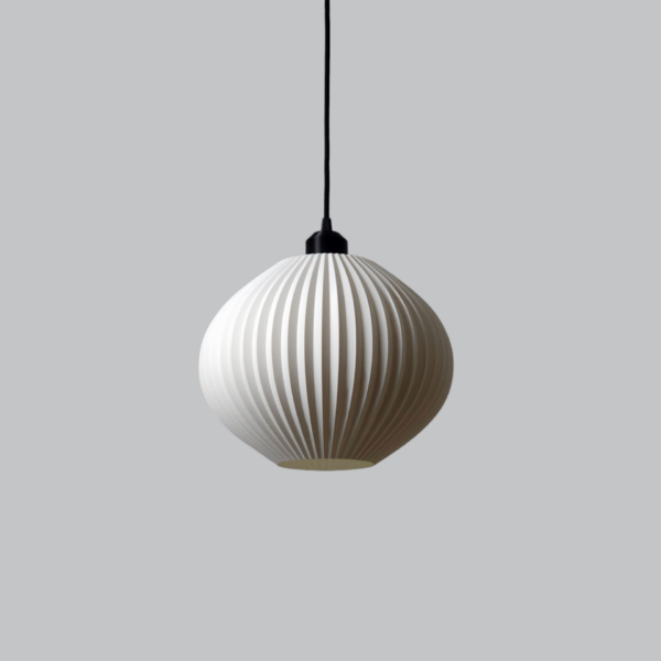 Lámpara Colgante "Idali" Color Blanco/Florón Negro/Cable Negro