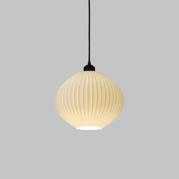 Lámpara Colgante "Idali" Color Blanco/Florón Negro/Cable Negro