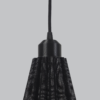 Lámpara Colgante "Lindor" Color Negro/Florón Negro/Cable Negro