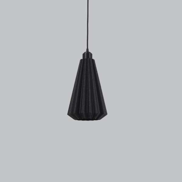 Lámpara Colgante "Lindor" Color Negro/Florón Negro/Cable Negro