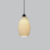 Lámpara Colgante "Paval" Color Blanco/Florón Negro/Cable Negro
