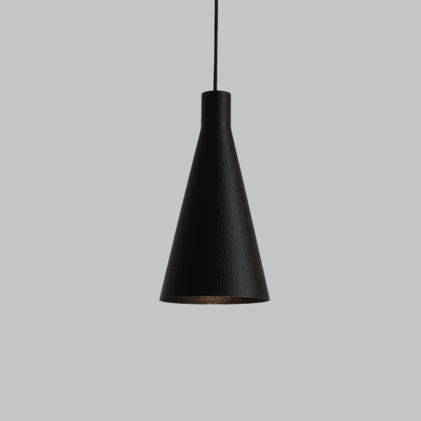 Lámpara Colgante "Shu" Color Negro/Florón Negro/Cable Negro