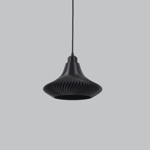 Lámpara Colgante "Vita" Color Negro/Florón Negro/Cable Negro