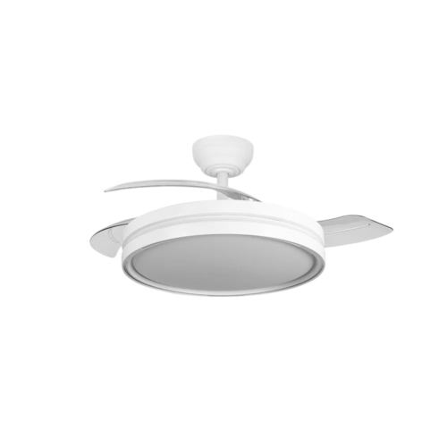 Ventilador Dc Capitan Función Verano-Invierno 60w Blanco 3 Aspas 107d 6980lm 3500-4000-6500k  Remoto y Temporizador