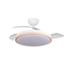 Ventilador Dc Relampago Función Verano-Invierno 60w Blanco 3 Aspas 107d 6980lm 3500-4000-6500k  Remoto y Temporizador