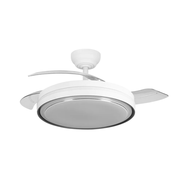 Ventilador Dc Siux Función Verano-Invierno 60w Blanco 3 Aspas 107d 6980lm 3500-4000-6500k  Remoto y Temporizador
