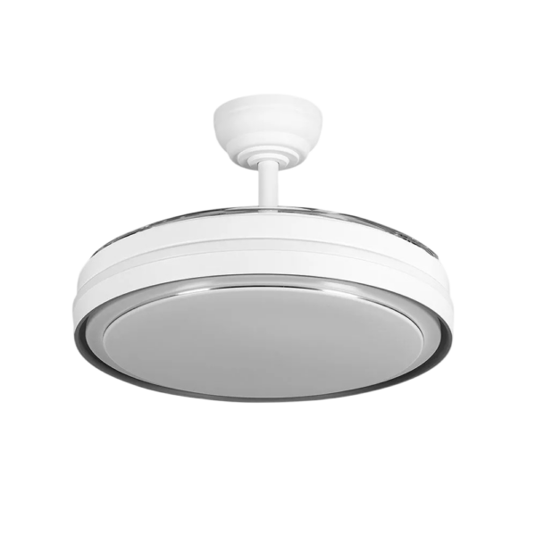 Ventilador Dc Siux Función Verano-Invierno 60w Blanco 3 Aspas 107d 6980lm 3500-4000-6500k  Remoto y Temporizador