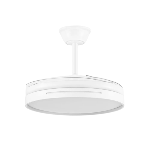 Ventilador Dc Micenas Función Verano-Invierno 59w Blanco 4 Aspas 107d 6980lm 3500-4000-6500k  Remoto y Temporizador