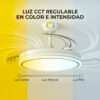 Ventilador Dc Blanco Función Verano-Invierno 60w 6980lm 3500-4000-6500k