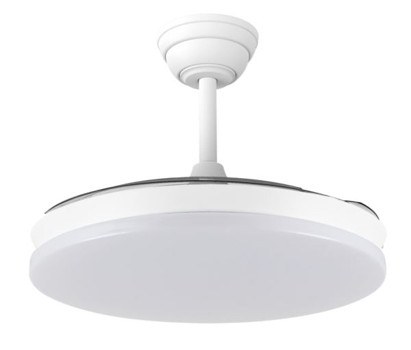 Ventilador DC"Martina" Función Verano-Invierno 48W Blanco 3 Aspas 5040lm 3500-4000-6500k Remoto y Temporizador