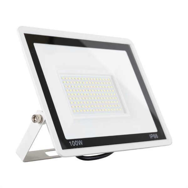 Proyector LED 100W 8.000Lm 6000ºK IP66 Regulable 60,000H Acabado Blanco