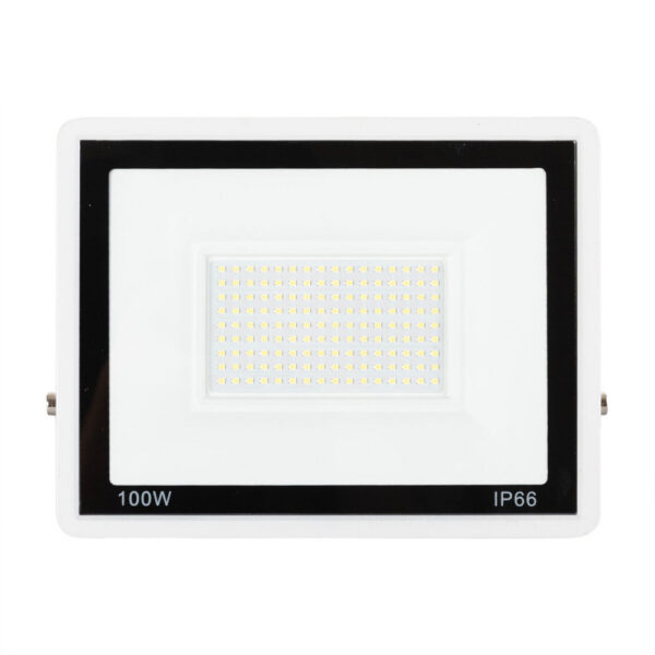 Proyector LED 100W 8.000Lm 6000ºK IP66 Regulable 60,000H Acabado Blanco