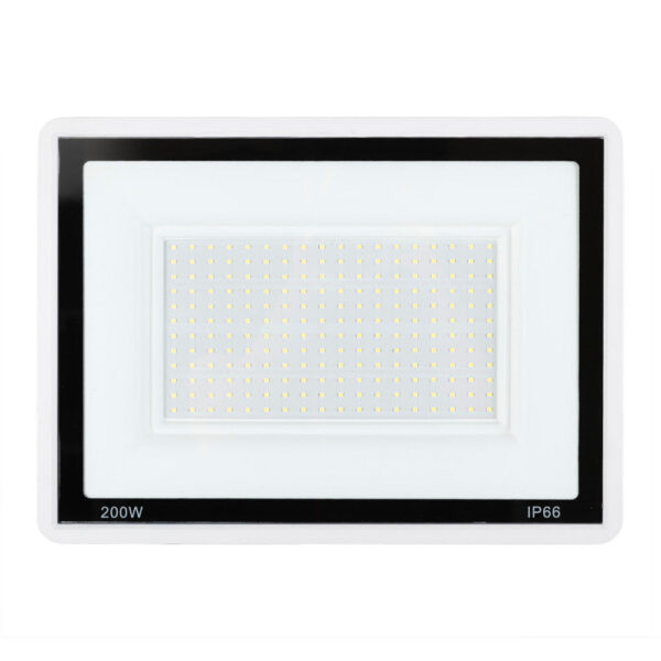 Proyector LED 200W 16.000Lm 6000ºK IP66 Regulable 60,000H Acabado Blanco