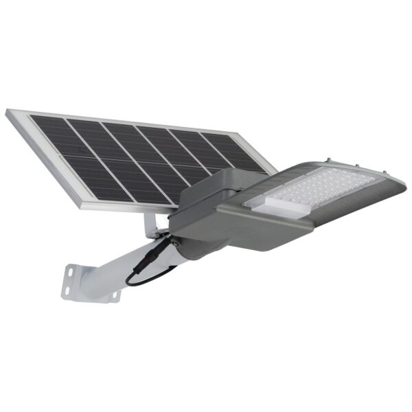 Farola LED Solar 100W 5000K Panel 6V 25W Batería 20Ah Sensor Crepuscular /Control Remoto