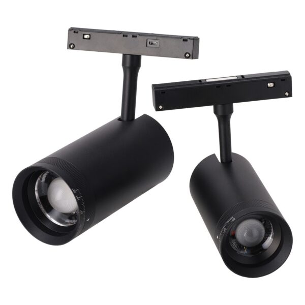 Luminaria LED Magnética para Carril 20W 15-60º 65x135mm 90Lm/W LED Bridgelux CCT (Tonalidad Luz Ajustable)