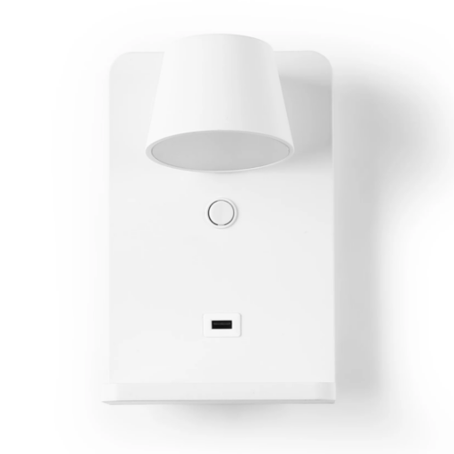 lum_8491_ww_0-3 Aplique de pared para lectura con puerto USB "Lumo"6W Base carga inalámbrica