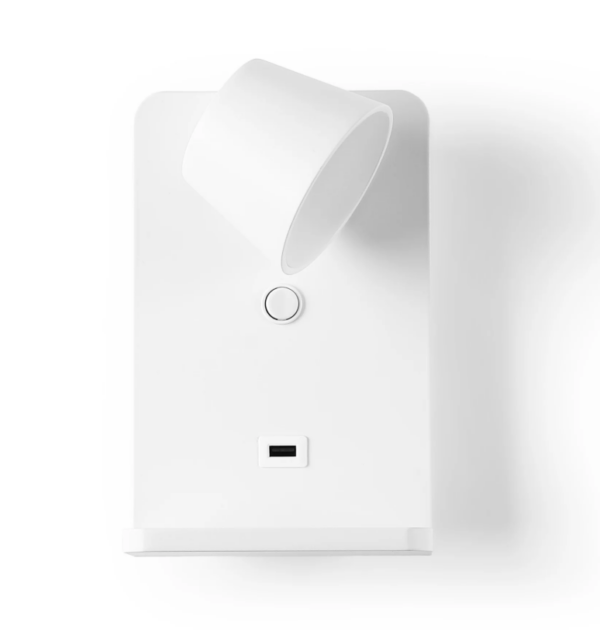 Aplique de pared para lectura con puerto USB "Lumo"6W Base carga inalámbrica