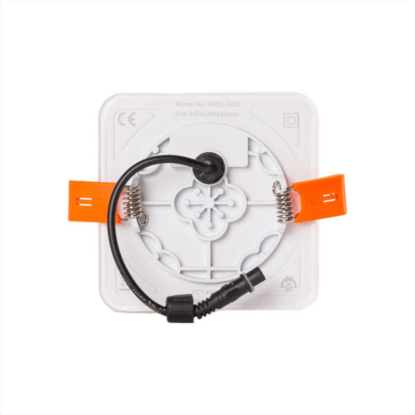 Placa LED 8W 519Lm 4000ºK Cuadrado sin Marco 40.000H [LUM-NSDL-S100-W]