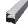 Regleta LED Enlazable 38W 3800Lm 150cm IP20 CCT 3000-6500K (Tonalidad Luz Regulable) 75º  Superficie/ Suspendida Acabado Negro