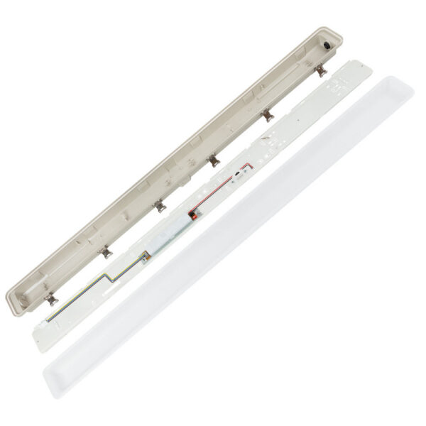 Equipo Estanco Enlazable Kit de Emergencia LED 40W 4800Lm IP65 CCT (Tonalidad Luz Regulable) 3000-6500ºK 110º Regulable Tridonic