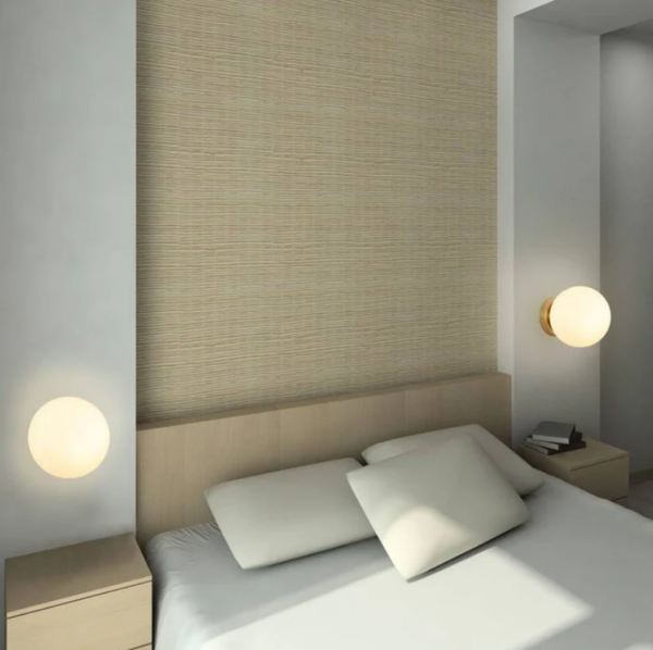 Aplique de pared bola cristal "Alba"