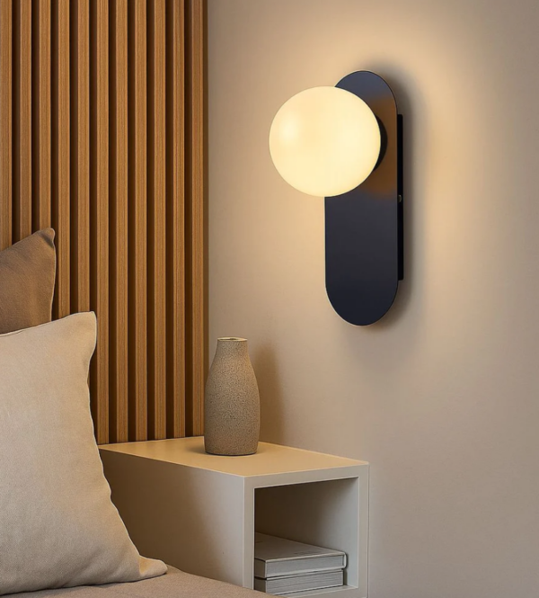 Aplique de pared bola cristal "Glow"