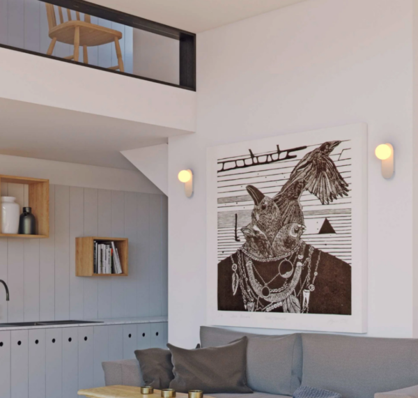 Aplique de pared bola cristal "Glow"