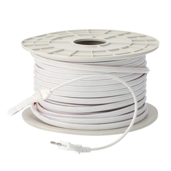 Tira Flexible LED 12W/M 230VAC 286LEDs/M SMD2025 1800Lm/M IP65 6000ºK 50 Metros