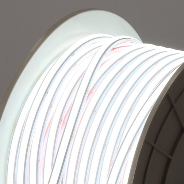 Tira Flexible LED 12W/M 230VAC 286LEDs/M SMD2025 1800Lm/M IP65 6000ºK 50 Metros