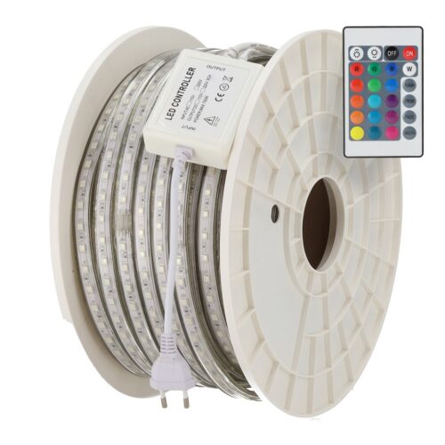 sky_shv_5050_60l_rgb_0-3 Tira Flexible LED 14,4W/M 220VAC 60LEDs/M SMD5050 IP65 RGB 50 Metros