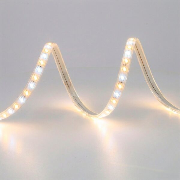 Tira Flexible LED 12W/M 220VAC 120LEDs/M SMD5730 IP65 CCT (Tonalidad Variable) 50 Metros