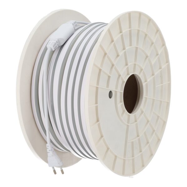 Tira Flexible LED 10W/M 220VAC 120LEDs/M SMD2835 IP65 6000ºK 50 Metros