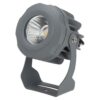 Foco Led con Pincho Jardín 10W IP65 2700ºK Acabado Gris