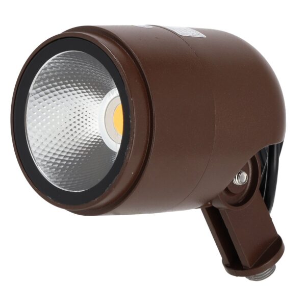 Foco Led con Pincho Jardín 12W IP65 2700ºK Acabado Marrón