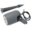 Foco Led con Pincho Jardín 12W IP65 2700ºK Acabado Gris